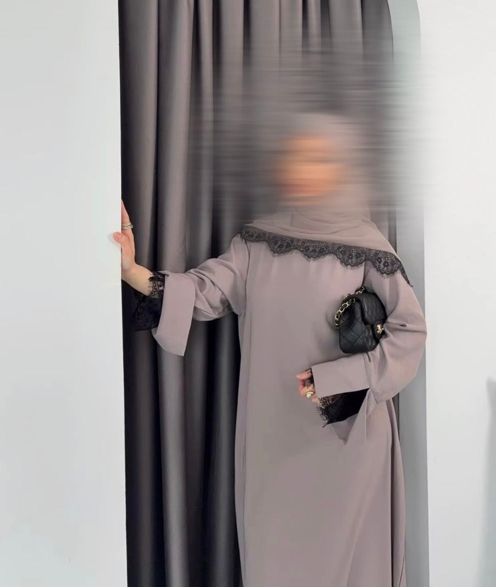 Abaya Noor Lace + Hijab
